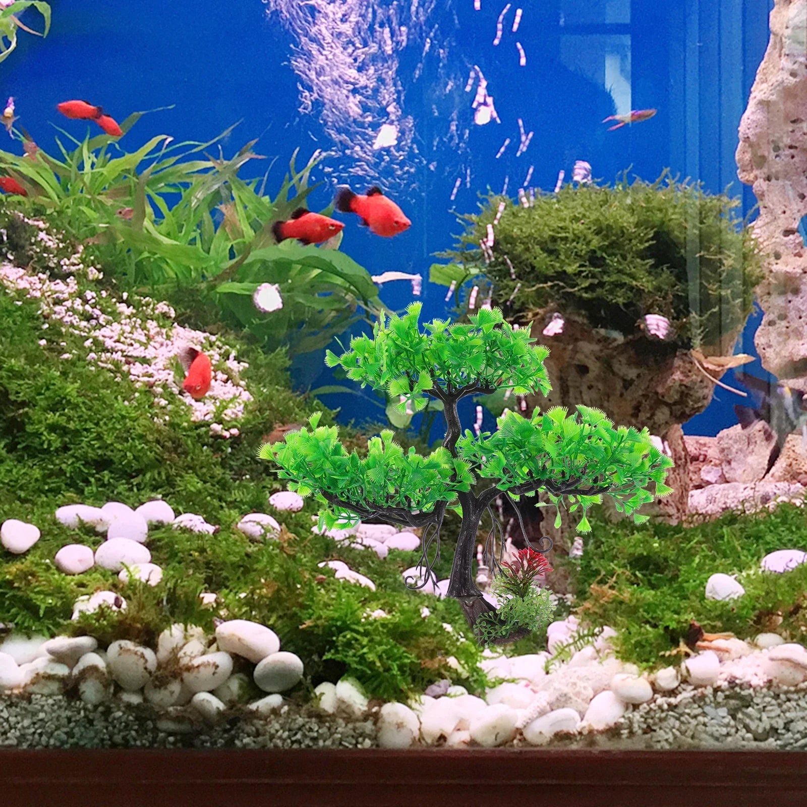 Aquarium Simulation Plants Fish Tank Landscaping Decorations Plastic
