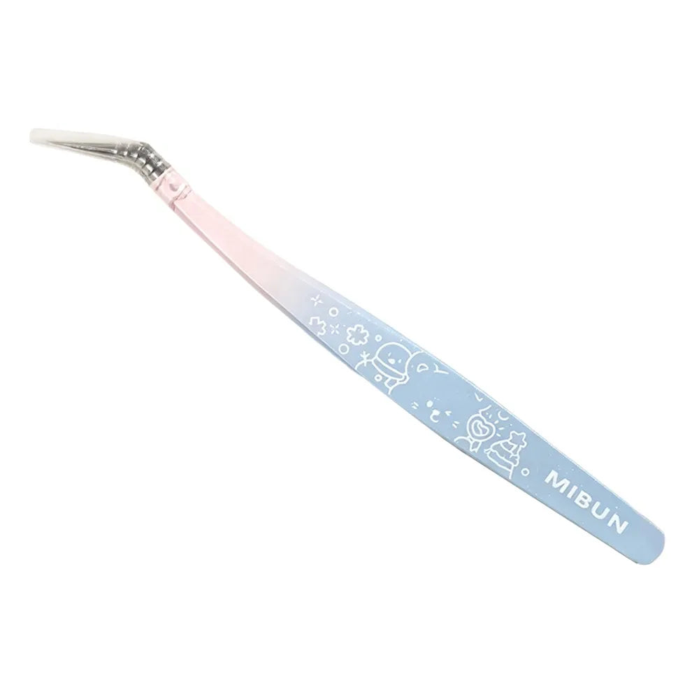 Metal Curved Stickers Tweezers High Precision Cartoon Lashes Extension Tweezer Anti-static Eyelash Curler Beauty Makeup Tools Zpaxo Style 5