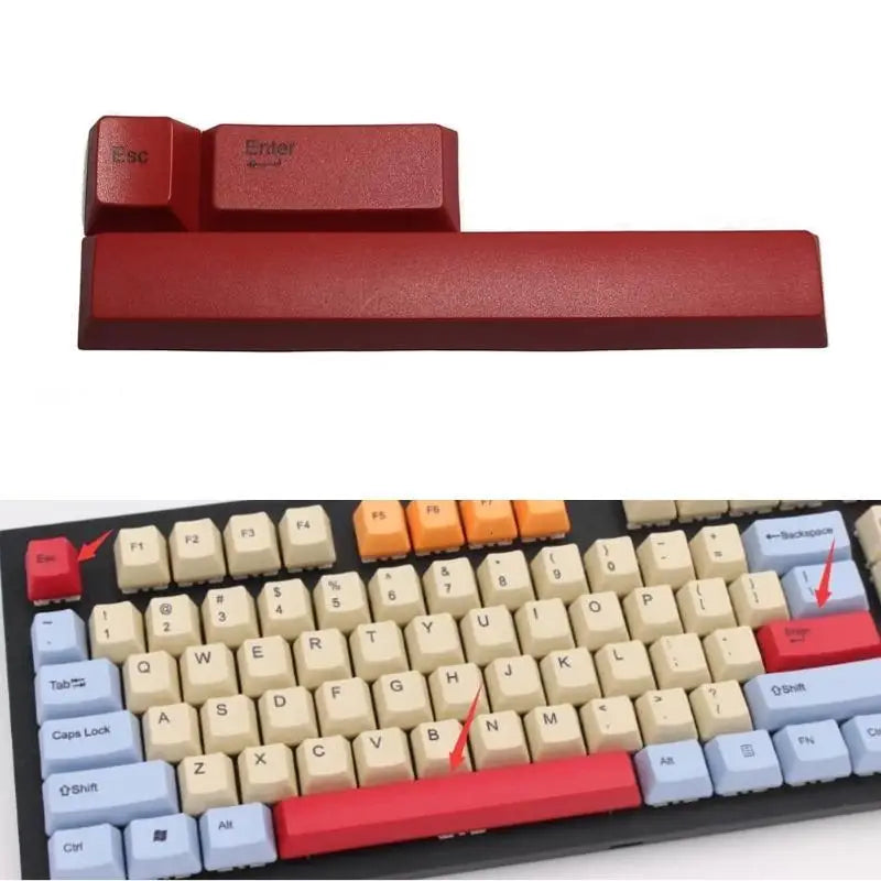 652F Mechanical Keyboard Keyboard Keycaps Kits Space+ESC+Enter Enter for Key Cap 3Pcs Zpaxo