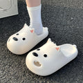 Unisex Cartoon Dog Cloud Slippers EVA Thick Sole Non Slip Slides