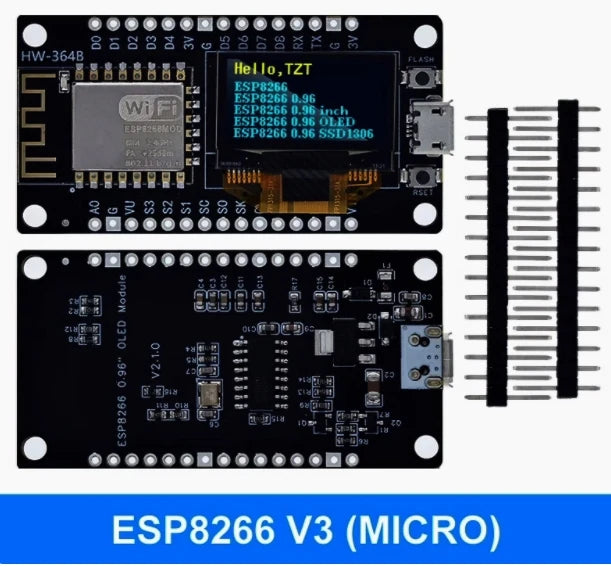 ESP8266 Development Board Serial Port CH340G 0 96NodeMCU Wifi Module Zpaxo MICRO