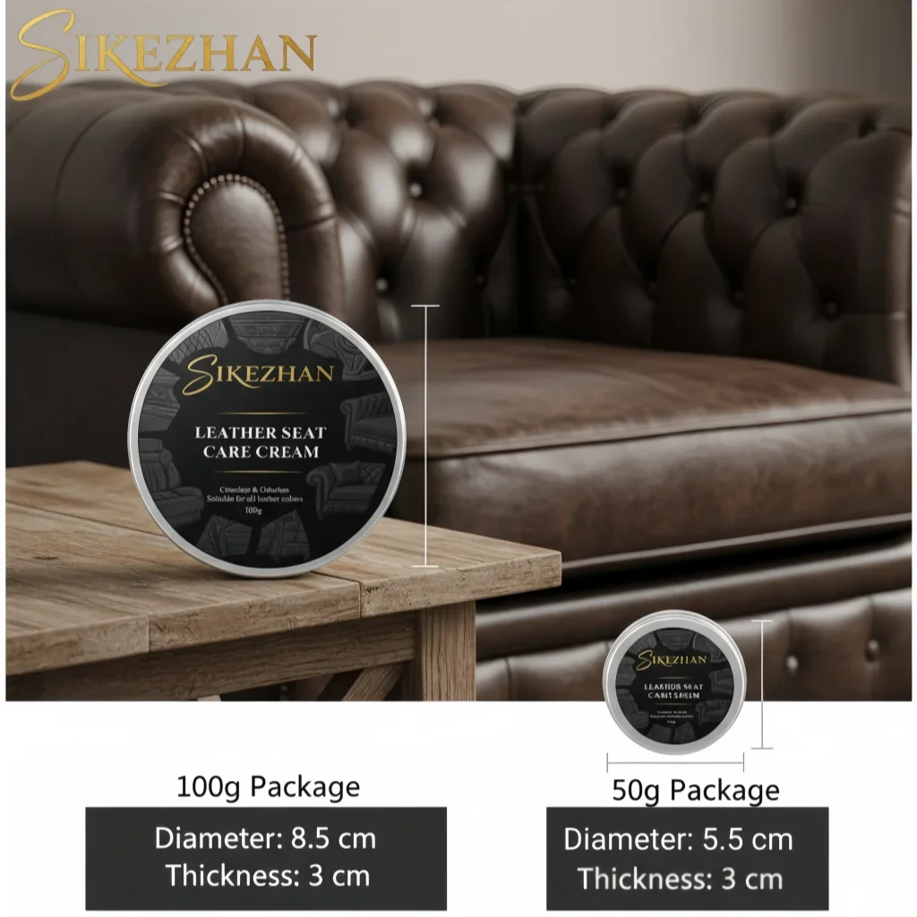 Finest Quality All Natural Leather Cream - for Sofas, Car Seats, Bags, Shoes Clean, Polish and Maintain Restore Leathercraft Zpaxo