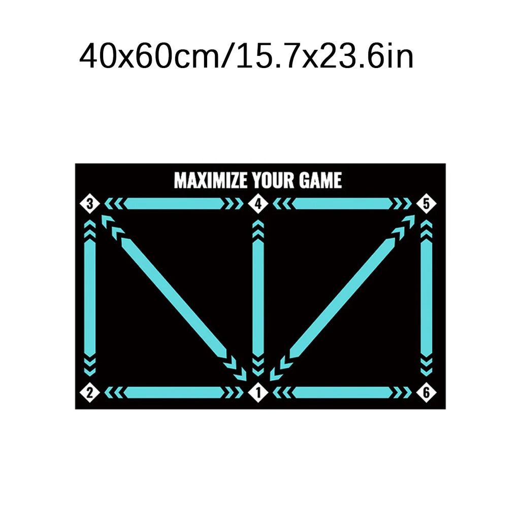 Soccer Ball Control Training Mat – Digital Guidance & Rubber Base