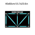 Soccer Ball Control Training Mat – Digital Guidance & Rubber Base