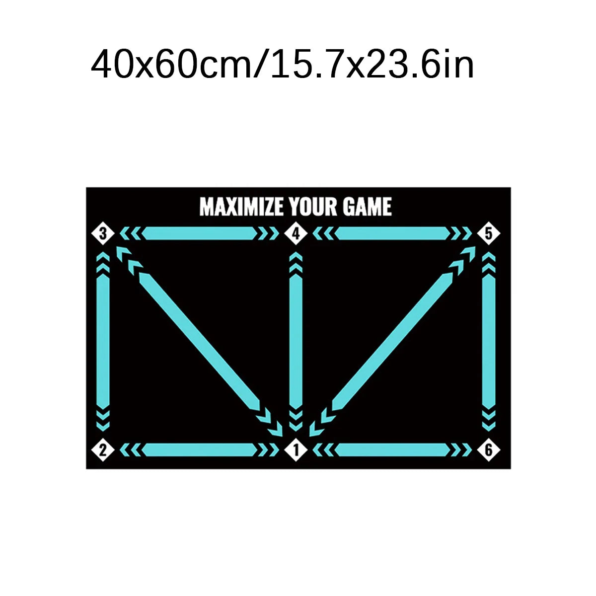 Soccer Ball Control Training Mat – Digital Guidance & Rubber Base