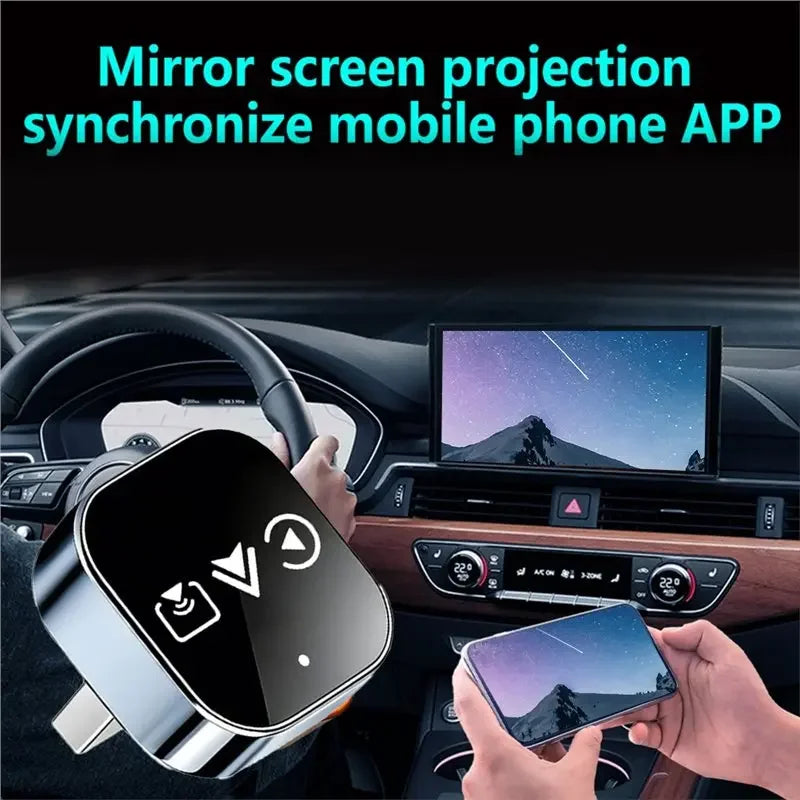 2026 4in1 Smart AI Box Wireless Carplay Android Auto Adapter Netflix Zpaxo