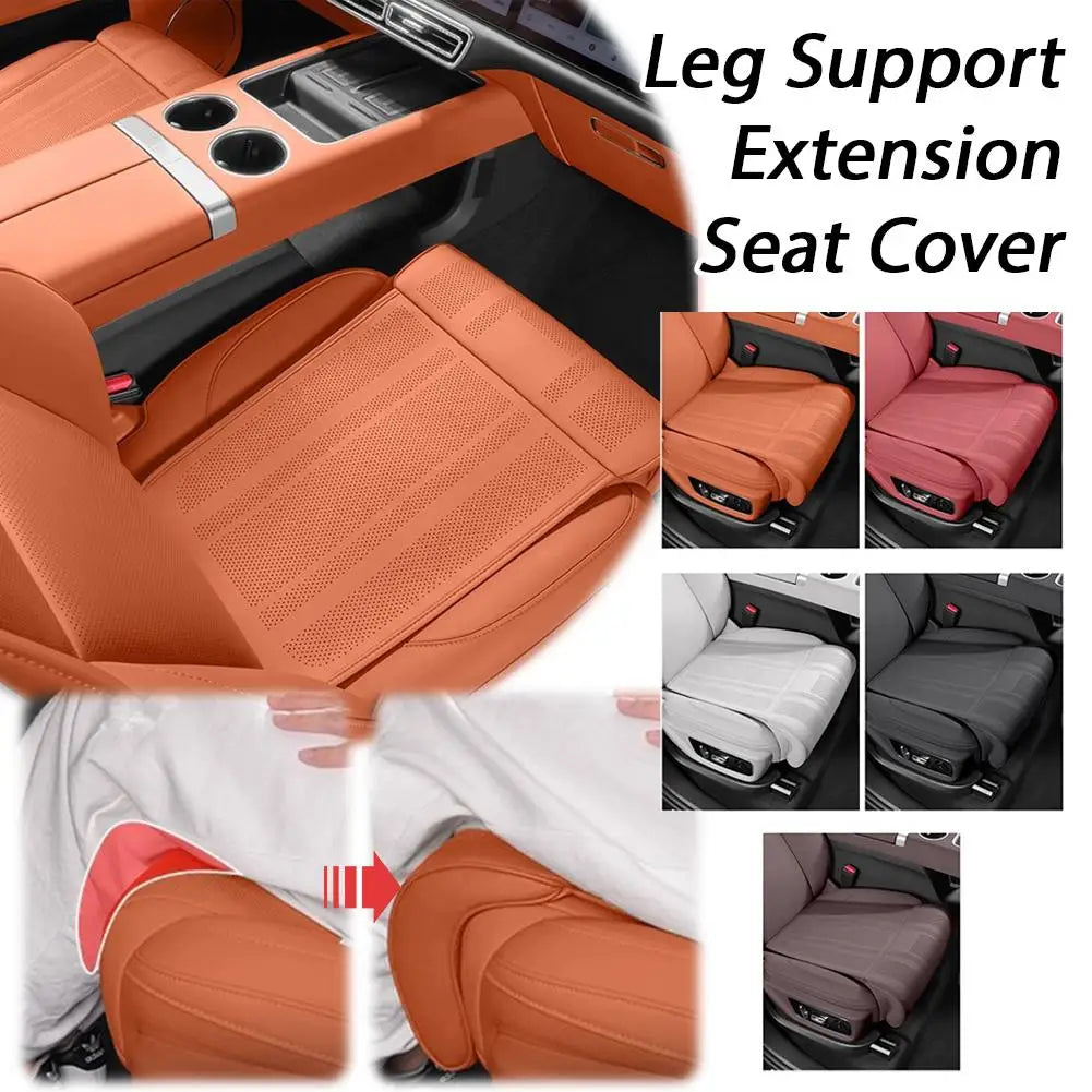 Car Seat Leg Support Cushion – Nappa Leather & Memory Foam Car Seat Cushion Zpaxo