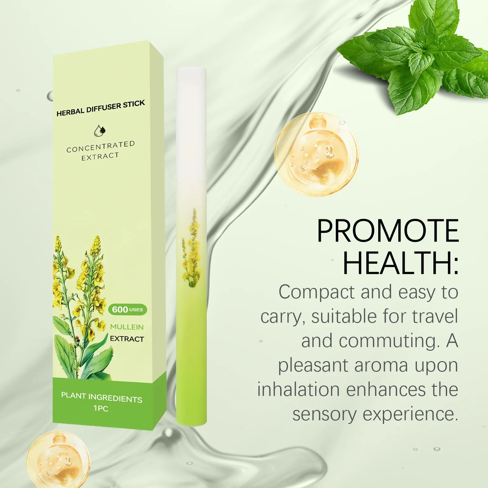 Herbal Diffuser Pen – Lung Cleanse & Breathing Support Inhaler Herbal Aromatherapy Inhaler Zpaxo