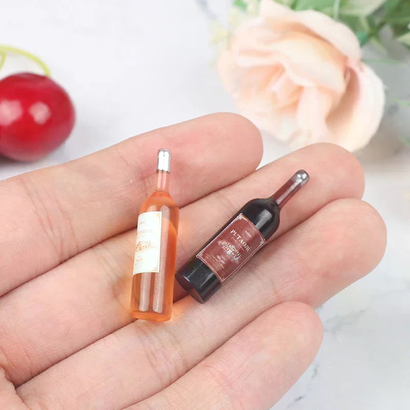 1 12 Dollhouse Miniature Bottles Red Wine Kitchen Food Toys Zpaxo