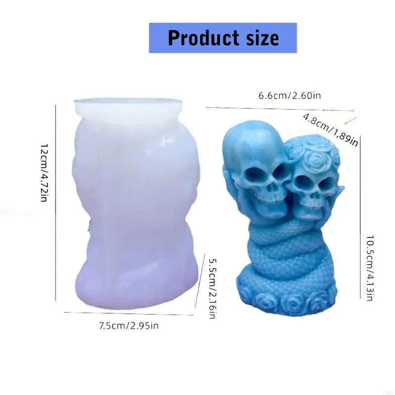 Skull Rose Snake Silicone Molds Making Soap Chocolate Halloween Home