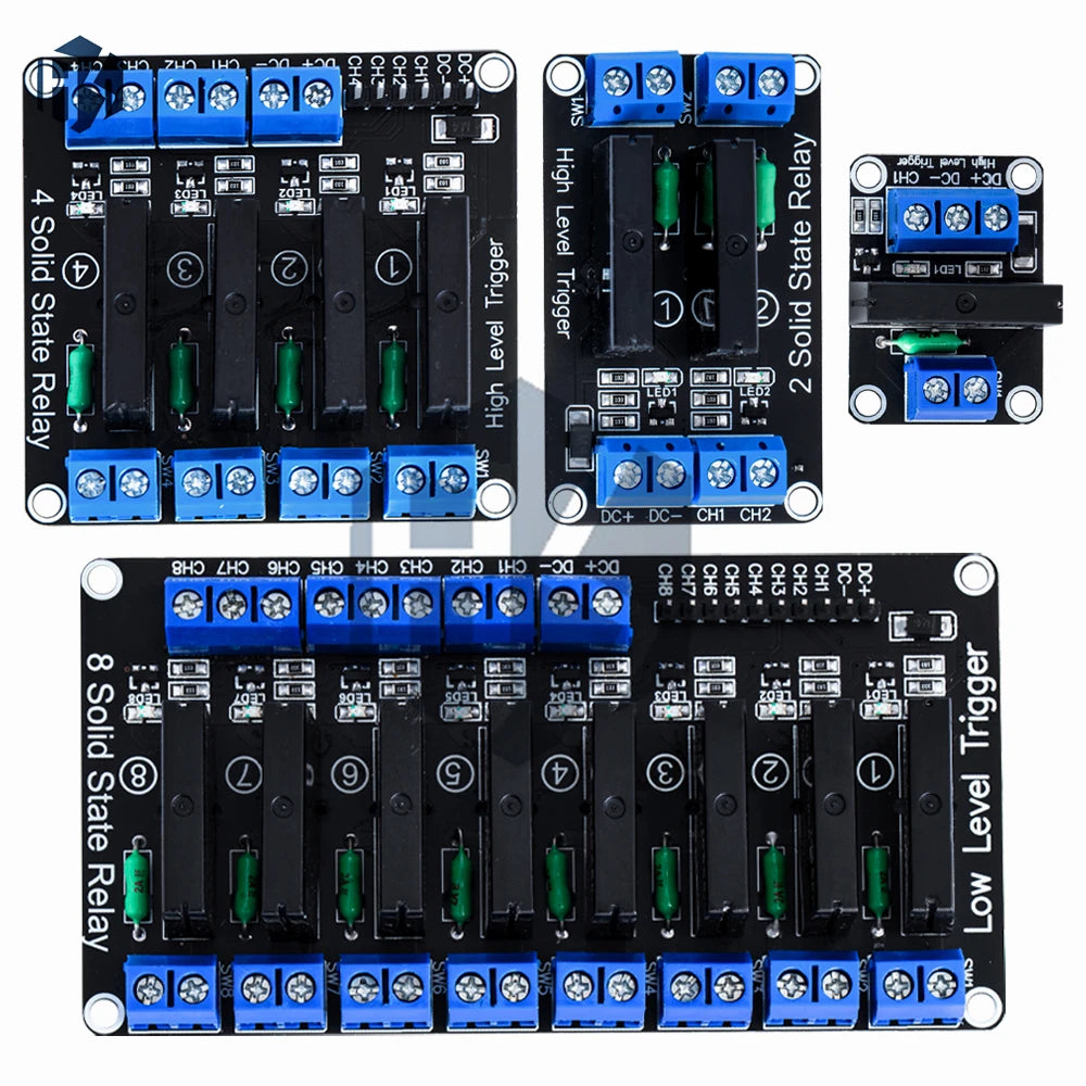5V Relay 1 2 4 8 Channel SSR Low Level Solid State Module 250V 2A Zpaxo