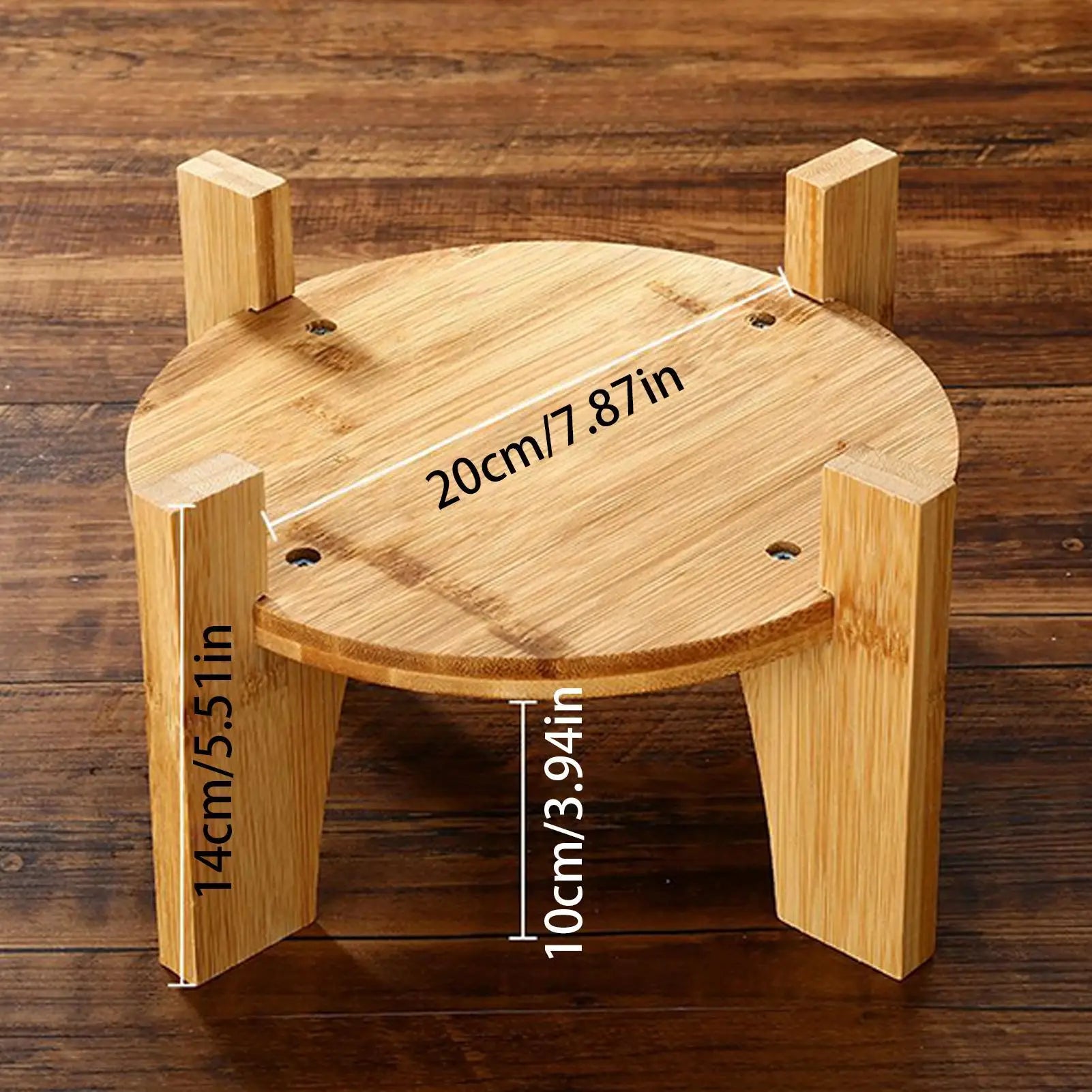 Stand Beverage Dispenser Wooden Legs Round Base Water Juices Pitcher