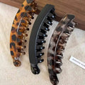 Tortoiseshell Banana Hair Clip Fish Shaped Hairpin For Women Hair Accessories Hairgrips Twist Clamp Ponytail Barrettes Headwear Zpaxo 3pcs