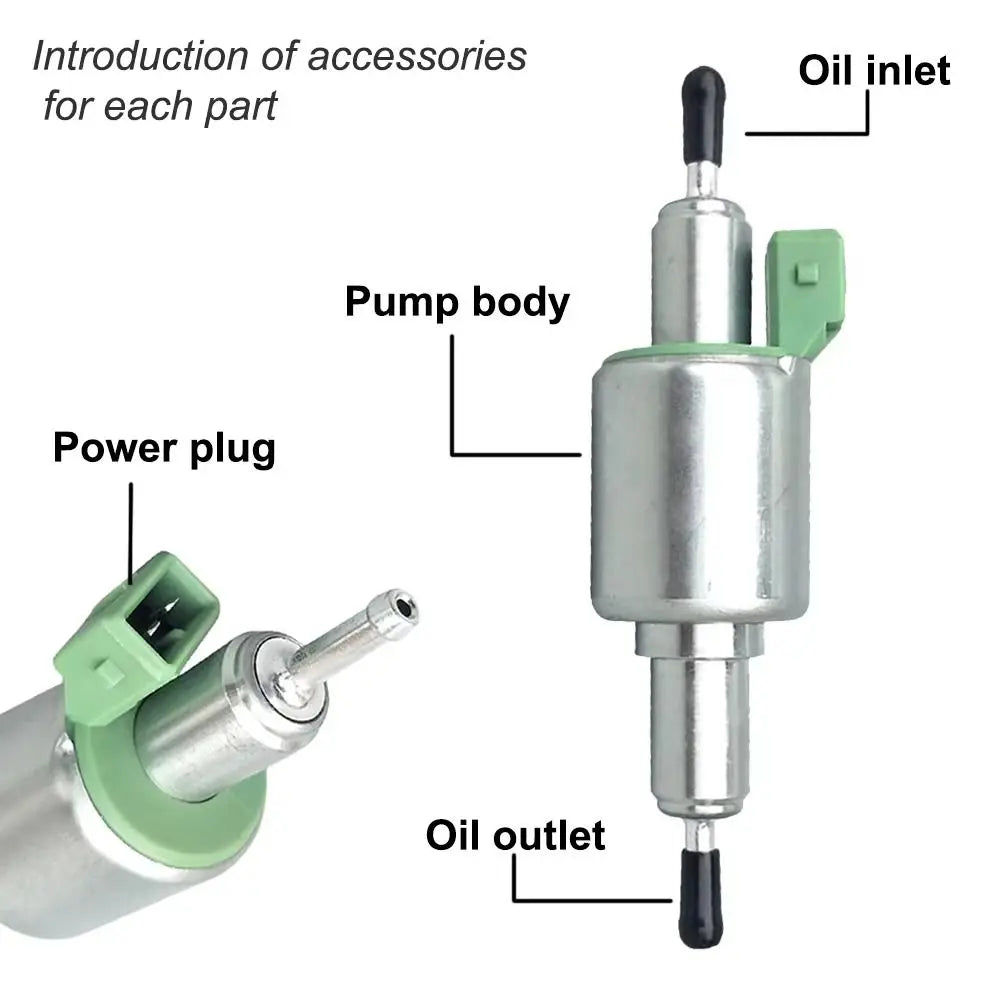 Fuel Pumps 12V 28V Diesel Heater Pump Durable Low Noise Oil Universal Zpaxo