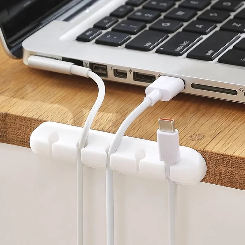Silicone Cable Organizer Winder Desktop USB Management Clips Mouse