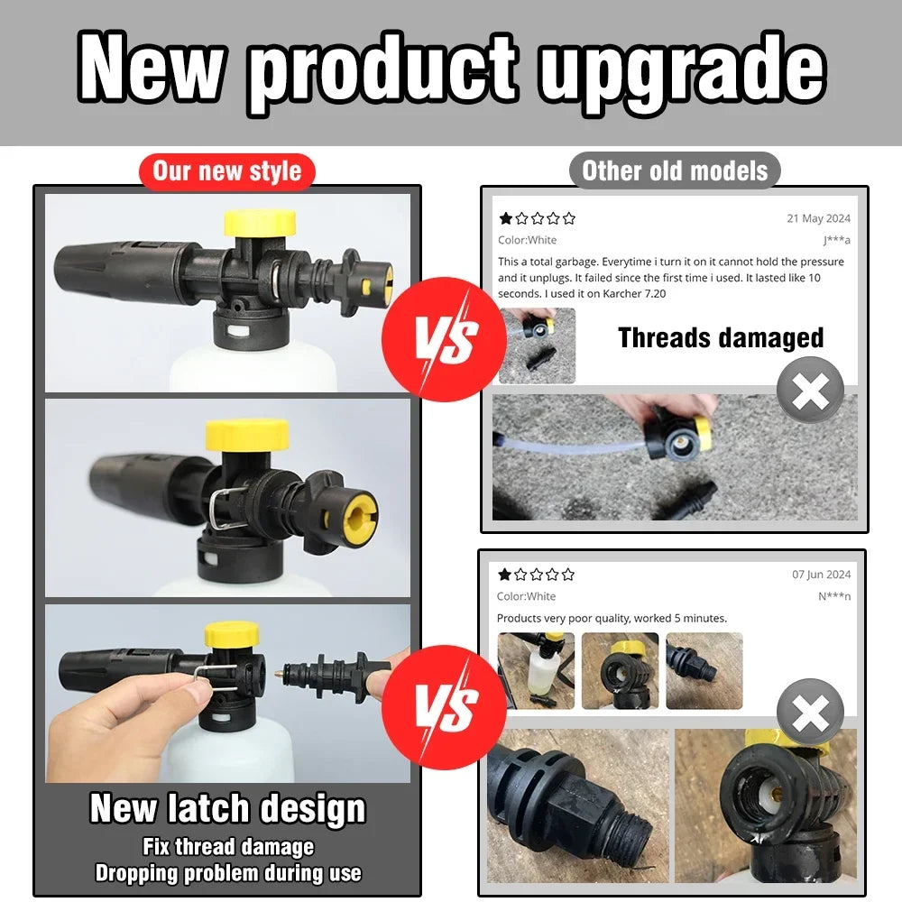 Adjustable Foam Cannon Karcher K2 K3 K4 K5 K6 K7 Pressure Washer Snow Zpaxo