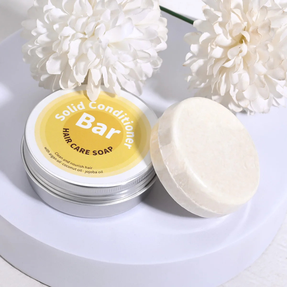 Plant Essential Oil Hair Conditioner Soap Rich in Argan Oil Coconut Oil Jojoba Oil Deep Hair Care Soap Used with Shampoo Soap Zpaxo