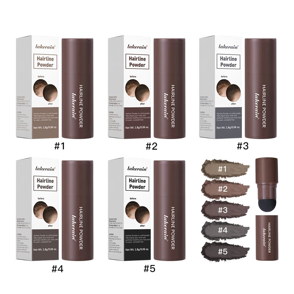 Waterproof Sweat-proof Hairline Powder Long Lasting Natural Hair Shadow Forehead Hair Gaps Coverage Makeup Zpaxo
