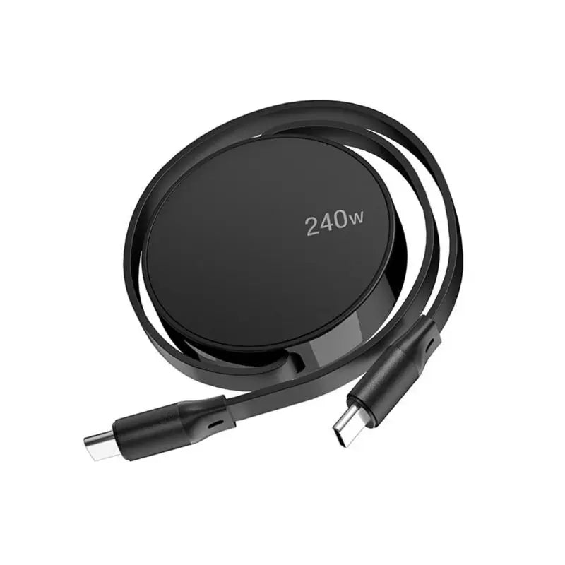 652F Double End USB C Retractable Cable 240W Fast Charging 480Mbps Zpaxo