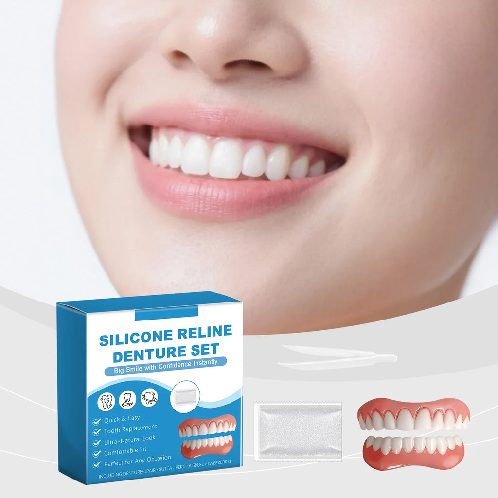 Silicone Reline Denture Kit – Fake Teeth Repair Set Denture Repair Kit Zpaxo