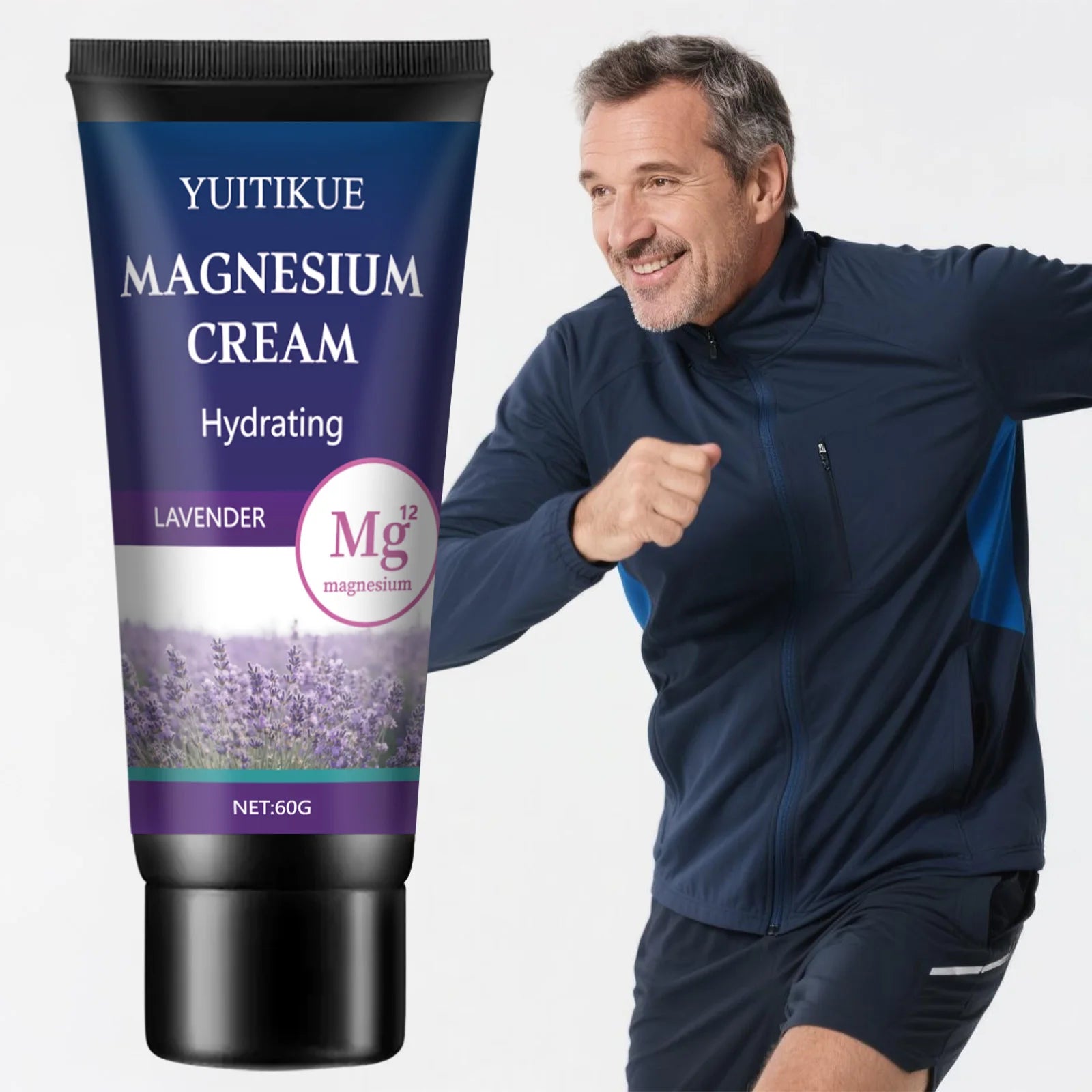 YUITIKUE Magnesium Cream 60g | Joint & Muscle Relief, Lavender Magnesium Body Cream Zpaxo