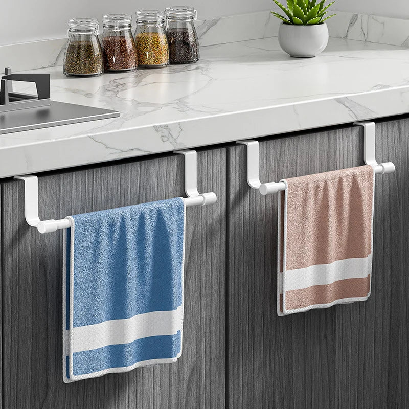 CMTowel Rod Steel Metal Wire Over Cabinet Towel Rack Storage