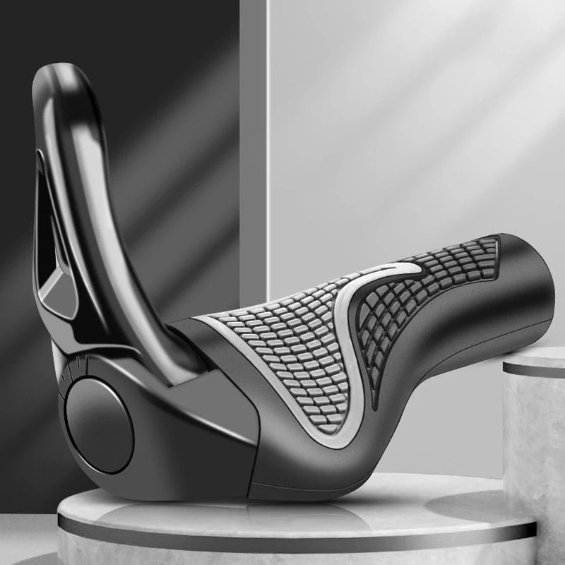 Bike Handlebar Grips Ergonomics Extended Bar Non-slip Rubber Durable