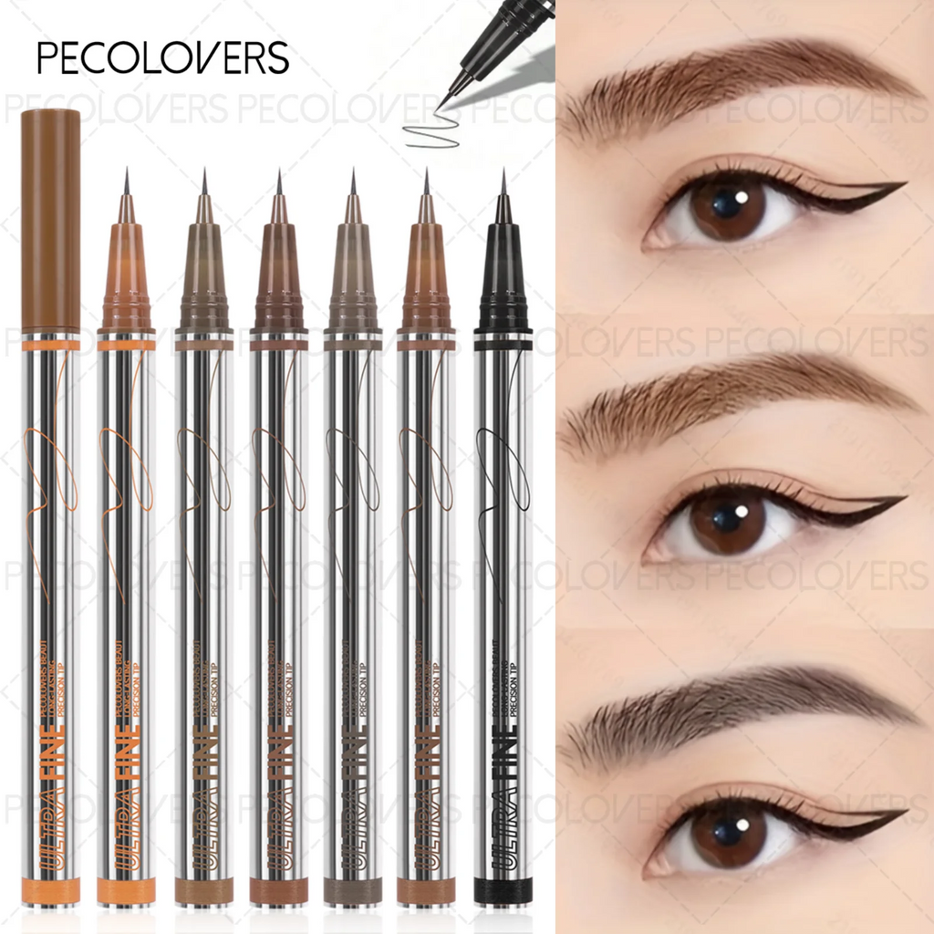 4-Way Slanted Eyebrow Pencil, Waterproof, Sweatproof, Long-Lasting, Non-Blending, Comfortable to Touch, Easy to Carry Zpaxo