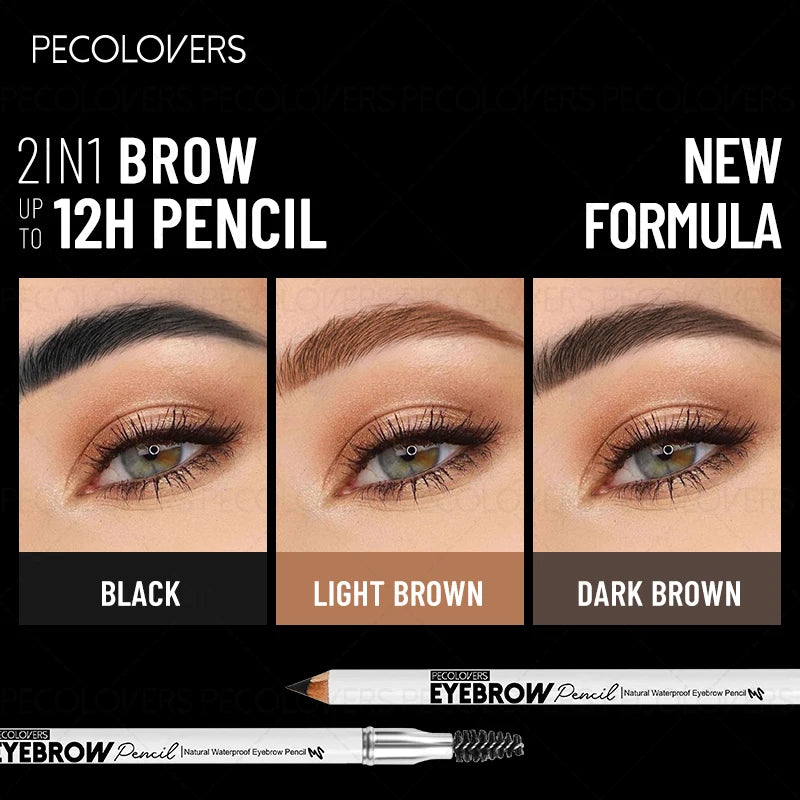 3PCS Waterproof Eyebrow Pencils-Long-Lasting,Sweat-Proof,Suits for All SkinTypes,Precision Application for Natural to Bold Looks Zpaxo