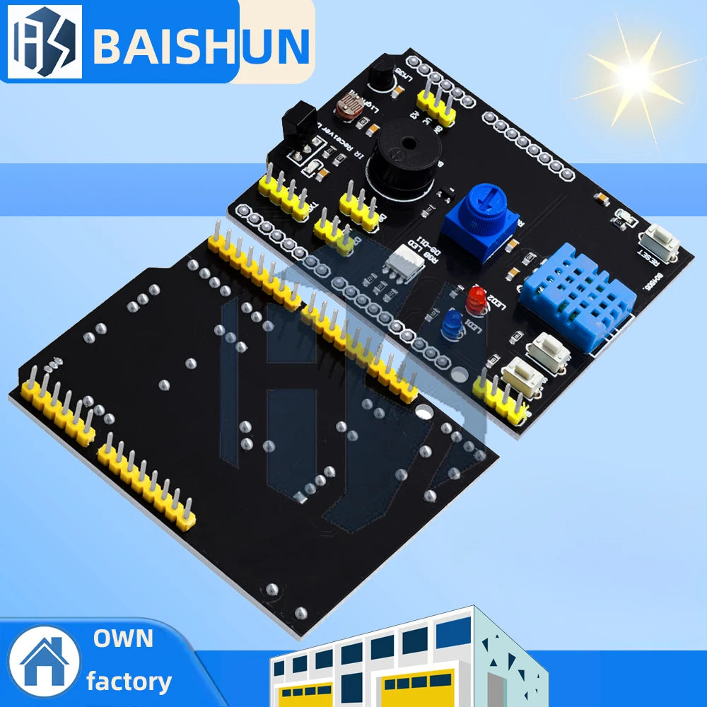 9-in-1 Multifunctional Expansion Board DHT11 Temperature Humidity Zpaxo