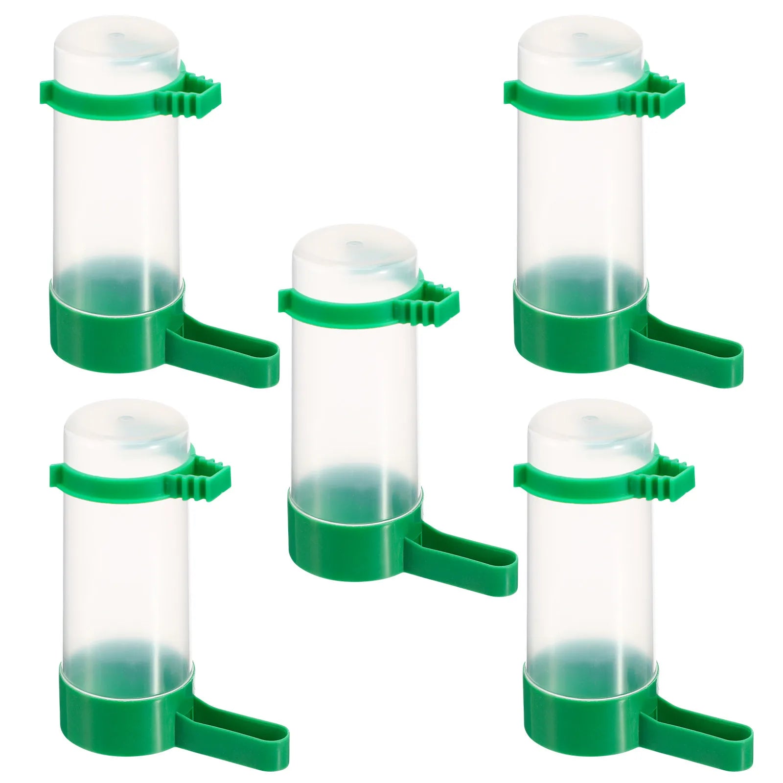 Bird Feeder Automatic Drinker Waterer Plastic Clip Cage Mount