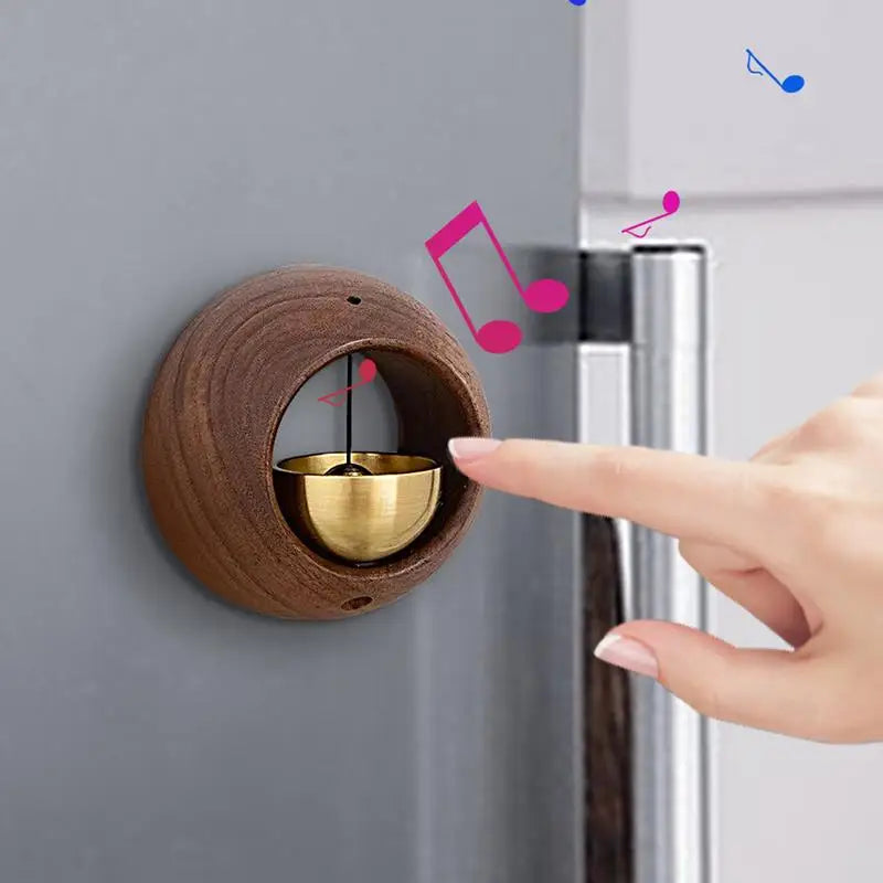 Magnetic Japanese Wooden Wind Chimes Wireless Doorbell Entrance Door