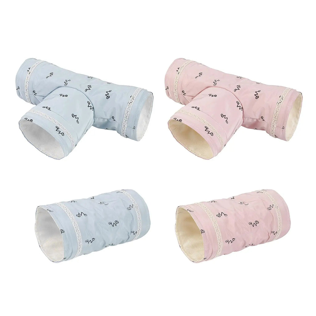 Mini Hamster Guinea Pig Tunnel 2-Way/3-Way Toy Pet Cages Hedgehog Tube House Cave Small Animals Rat Mouse Toy Pet Supplies Zpaxo