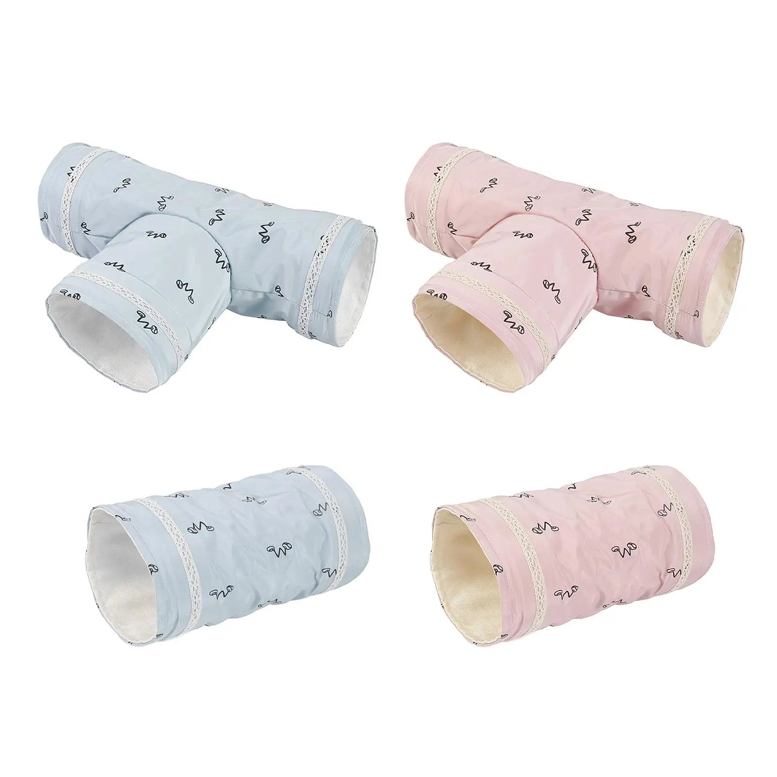 Mini Hamster Guinea Pig Tunnel 2-Way/3-Way Toy Pet Cages Hedgehog Tube House Cave Small Animals Rat Mouse Toy Pet Supplies Zpaxo