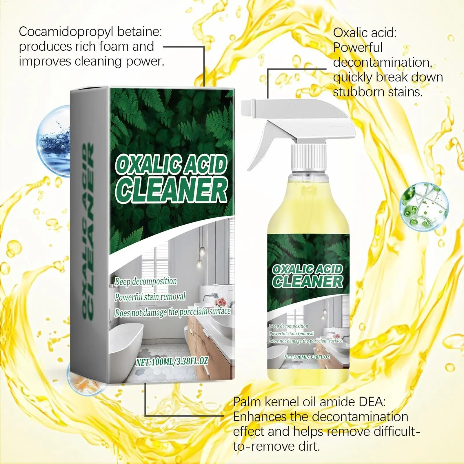 Toilet Bowl Cleaner Deodorizing Protective Spray Urine Remover