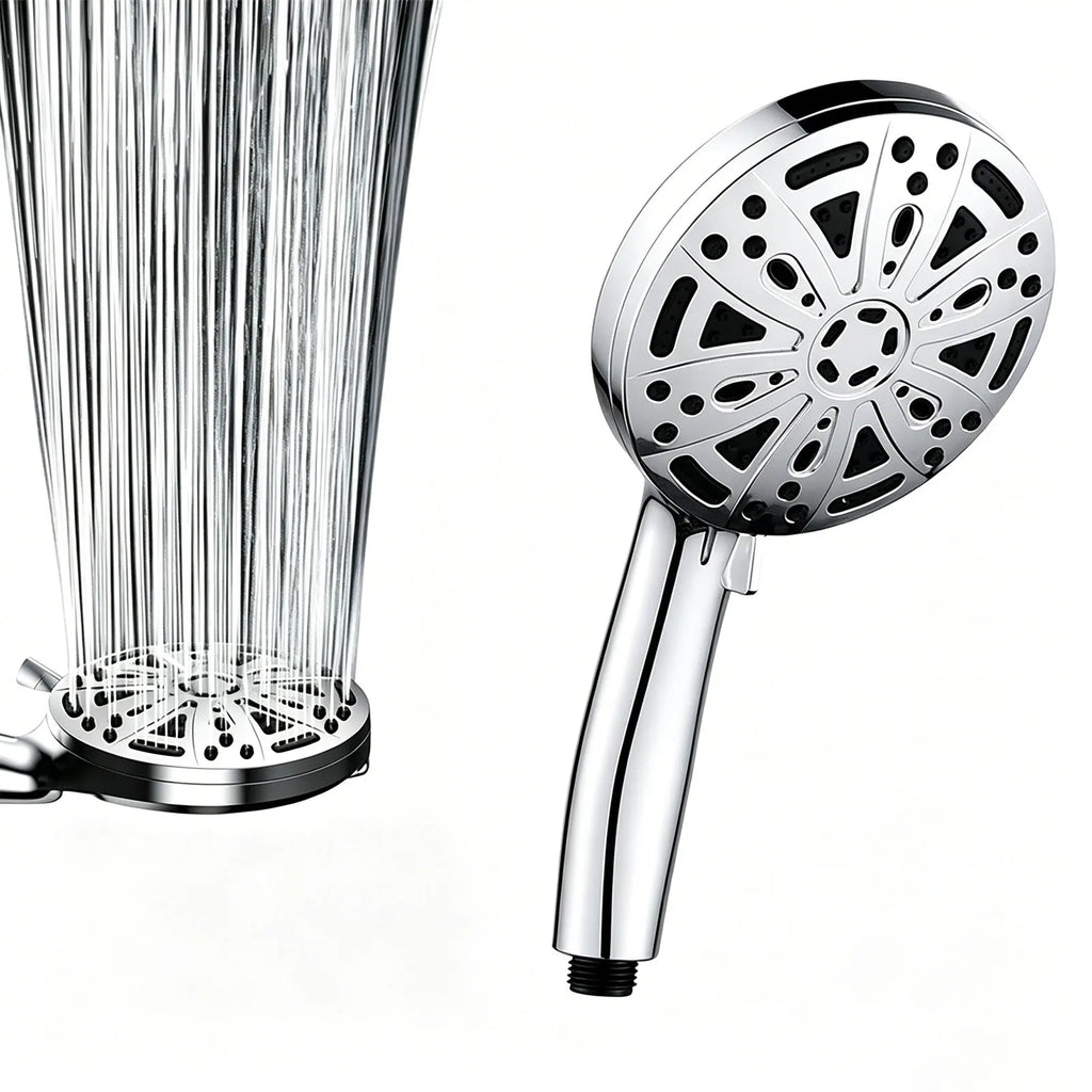 High Pressure Shower head with Handheld 10 Modes, Built-in Power Wash to Clear Tub. Tile & Pets, High Flow Hand Held Hydro Rain Zpaxo Default Title