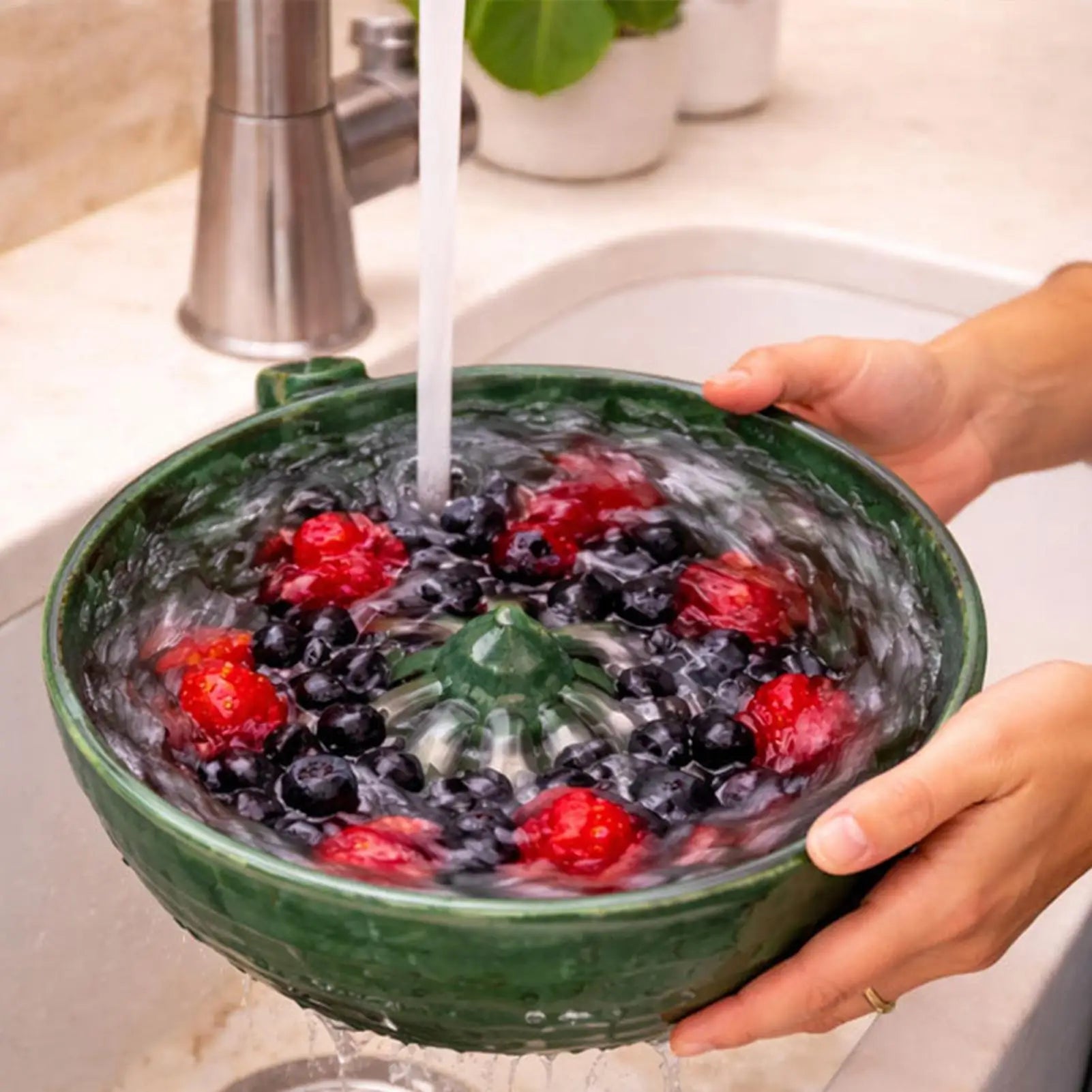 Fruit Washer Spinner Bowl Strainer Multifunctional Cleaner Hydrobowl