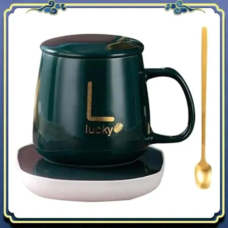 Smart Self-heating Cup 55 C Constant Temperature Box Mug Spoon