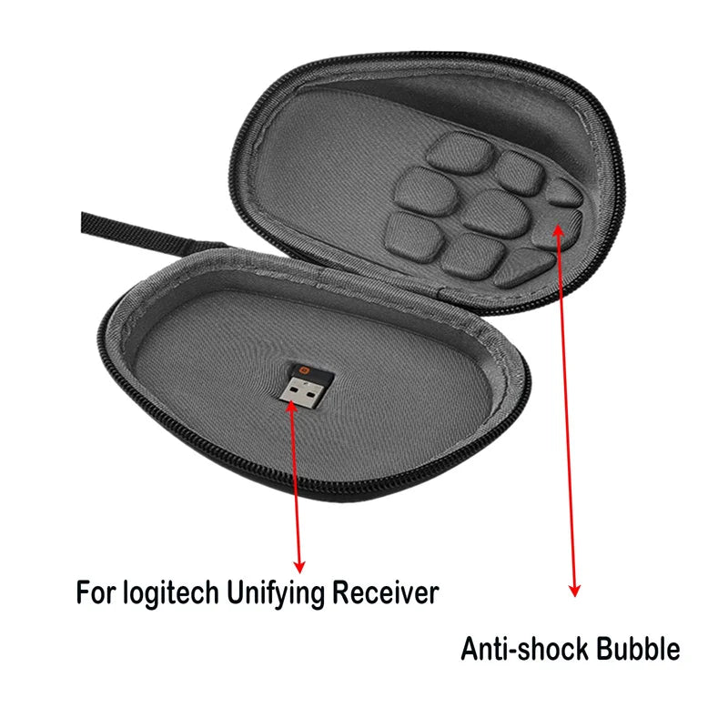 Portable EVA Hard Case Wireless Mouse Travel Carrying Case Shockproof Protective Storage Bag For Logitech MX Master 3S Accessory Zpaxo