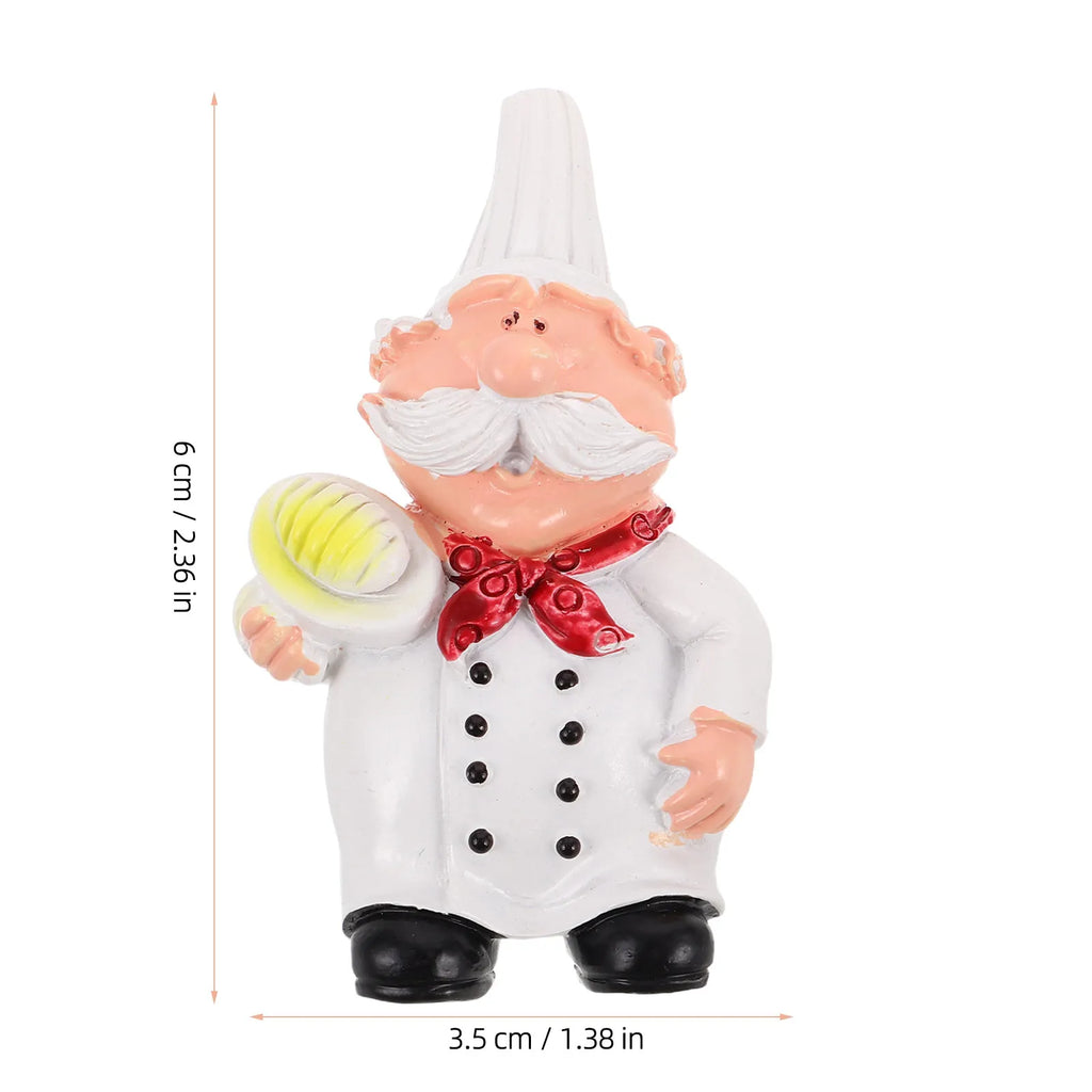 Chef Fridge Magnet Resin 3D Bread Holding Design Kitchen Decor