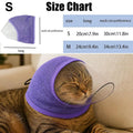 Cat Mesh Muzzle – Breathable Anti-Bite Adjustable Face Cover Cat Grooming Muzzle Zpaxo S Purple