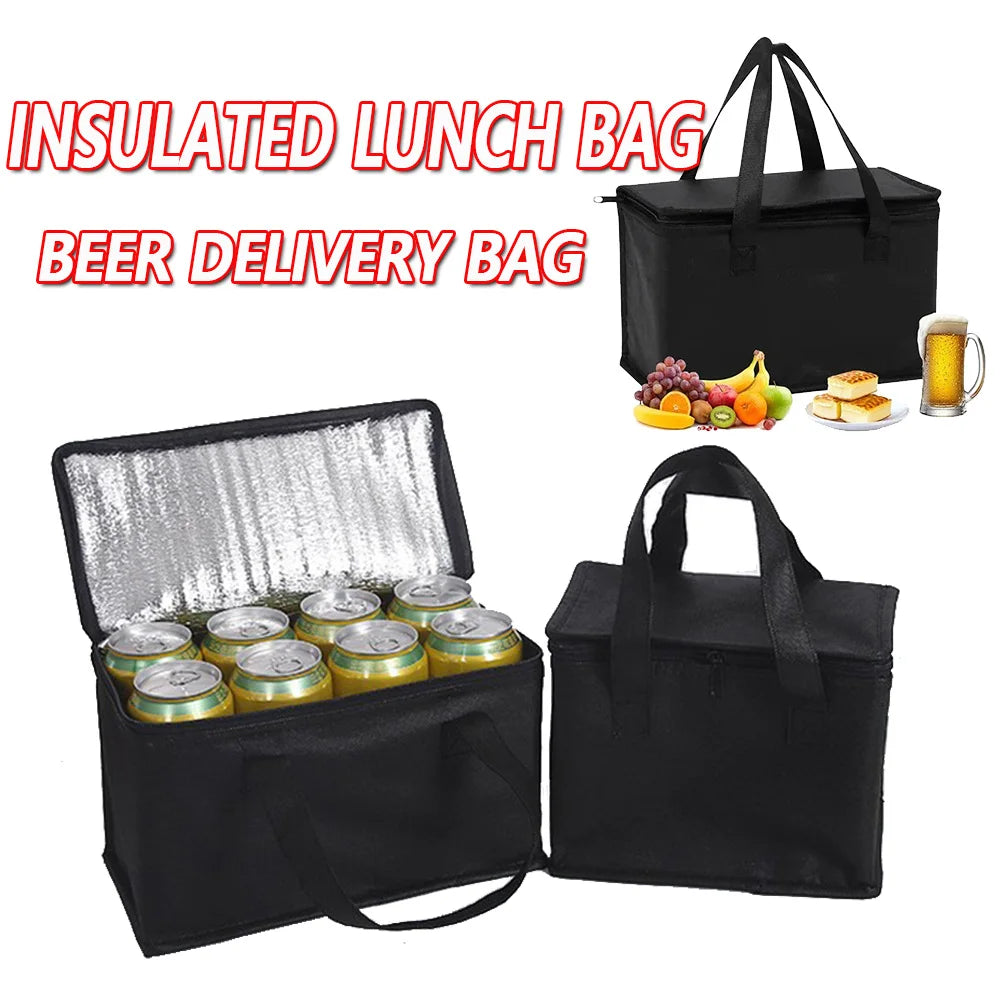 Portable Lunch Cooler Bag Folding Insulation Picnic Ice Pack Food Thermal Bag Drink Carrier Insulated Bags Beer Delivery Bag Zpaxo