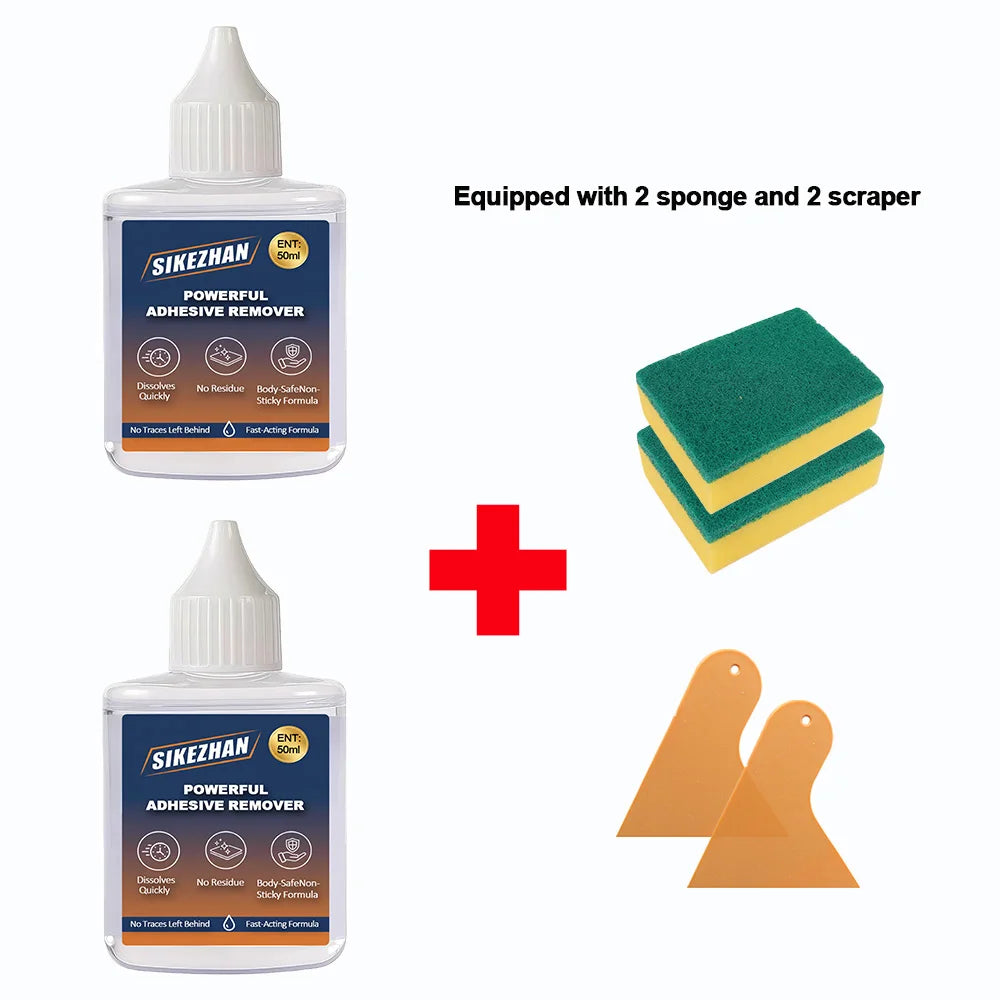 Super Sticky Residue Remover Car Window Film Adhesive Remover Sticker Cleaning Glue Remover Cleaning Agent Cleaning Products Zpaxo 2set