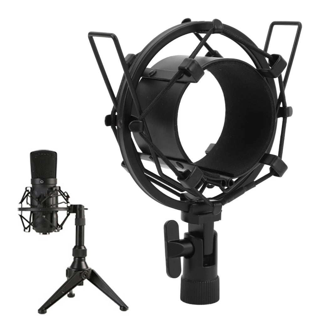 65mm Microphone Shock Mount Mic Clip Holder Anti Vibration Anti Vibration Mic Holder for 55‑65mm Diameter Studio Mic Zpaxo Default Title