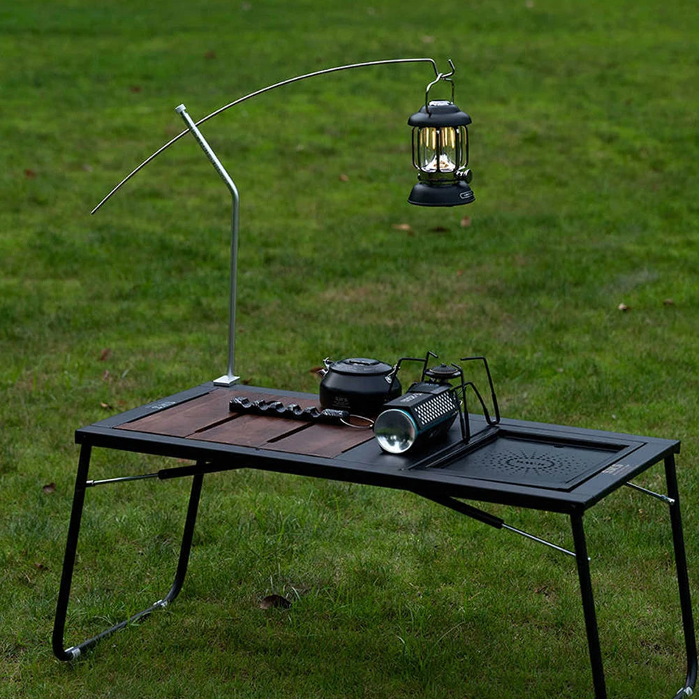 Camping IGT Lamp Hanging Rack Aluminum Alloy Portable Light Hanger