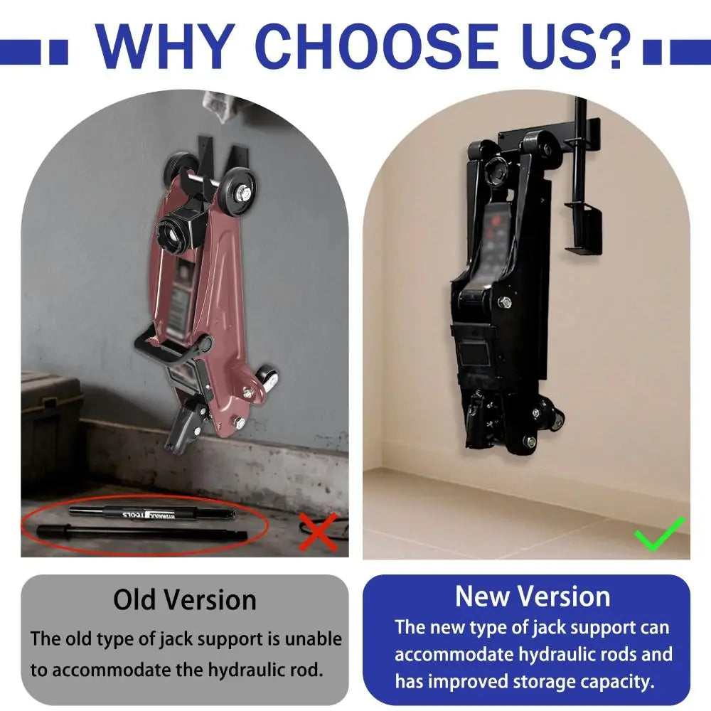 Heavy Duty Jack Hook Wall-mounted Universal Jack Holder Precision-machined Anti Rust Wall Storage Rack Garage Organizers Zpaxo