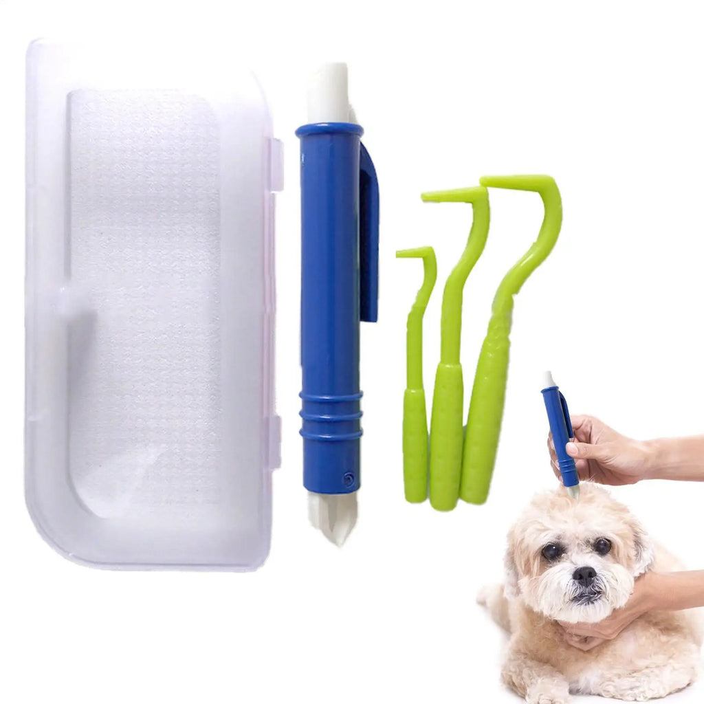 Flea Remover Hook Tick Tweezer Pull Pet Cat Dog Clamp Accessaries