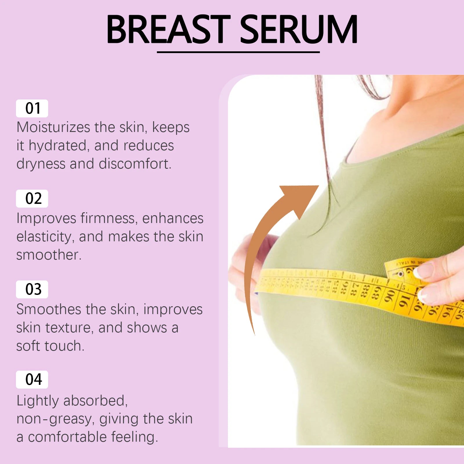 Firming and Plumping Breast Serum - Lifting, Moisturizing and Enhancing Elasticity Nourishing Massage Breast Care Essence Zpaxo
