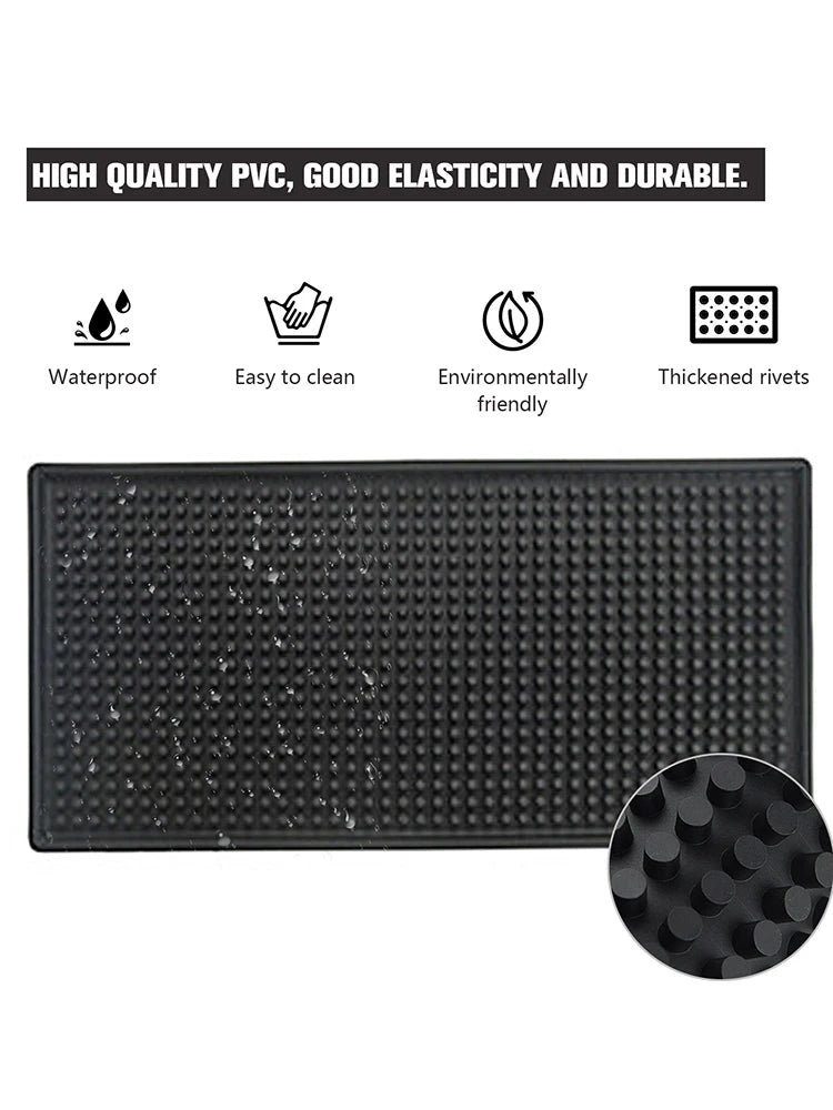 Cup Mat Placemat PVC Wear-resistant Rectangle Bar Service Spill