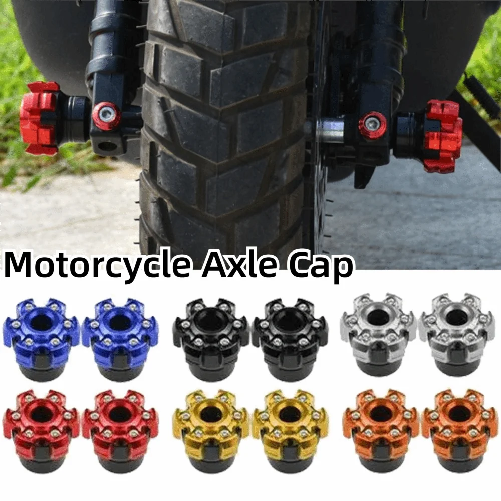 Aluminum Alloy Motorcycle Axle Cap Universal Fit Anti Fall Front Zpaxo